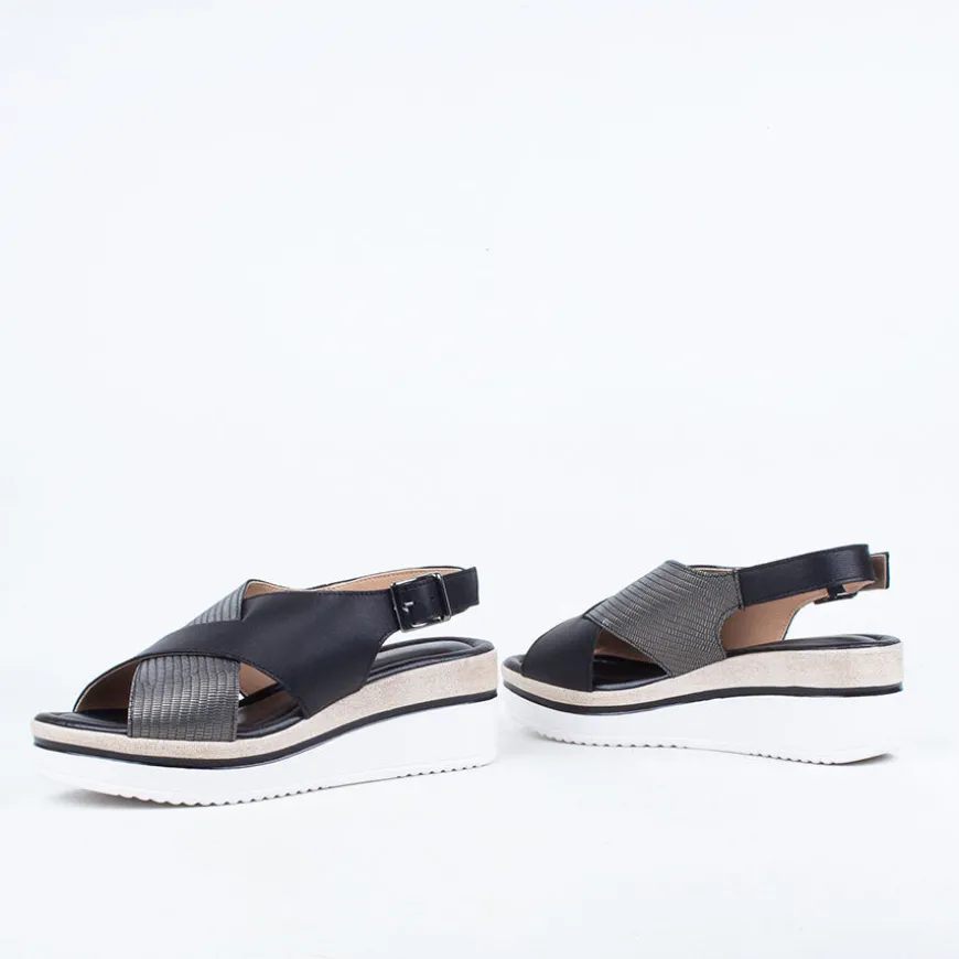 Lugo Wedge Sandal^Sundowner - Italy Discount